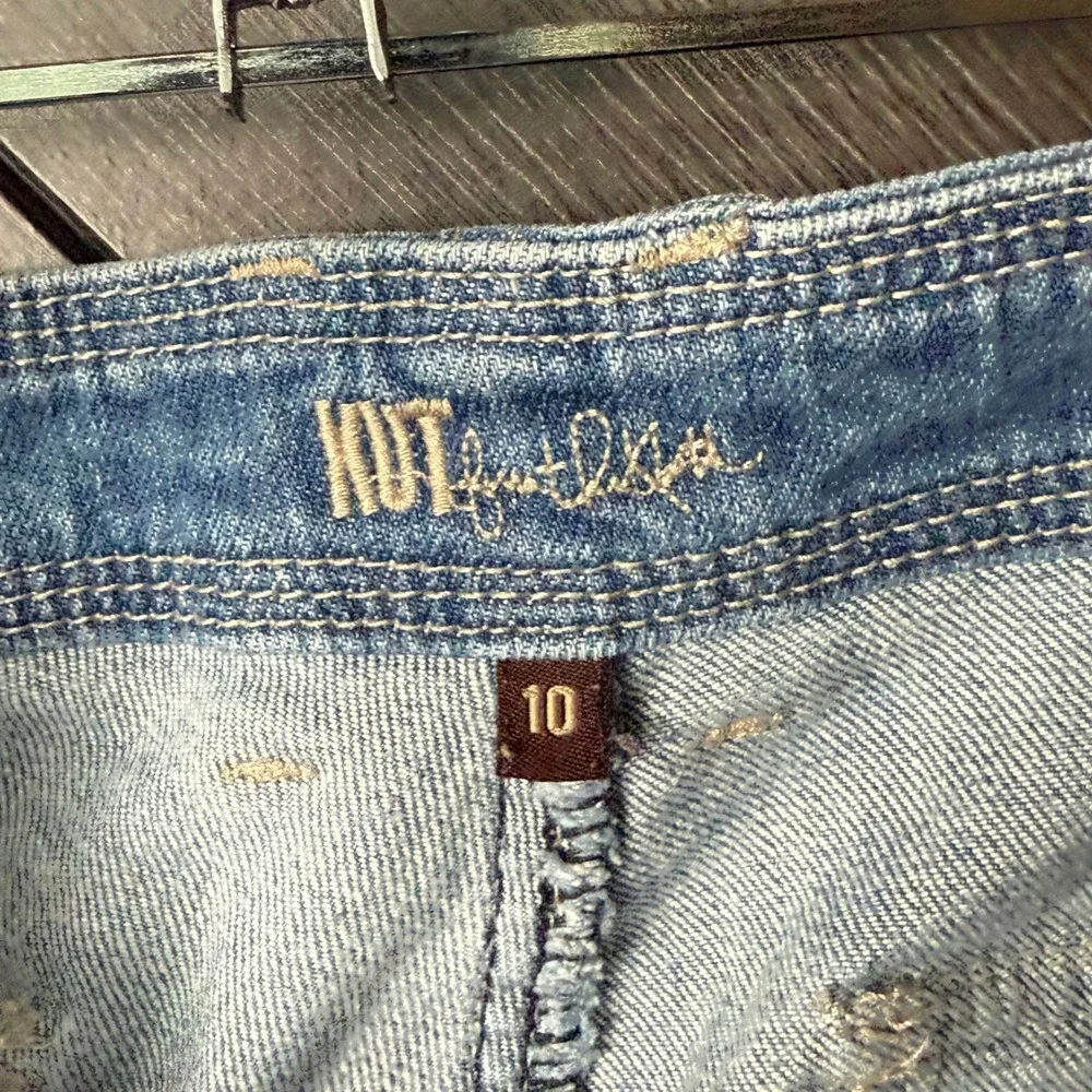 Kut From The Kloth Women's 10 Denim Cargo Utility Shorts Light Wash Y2K